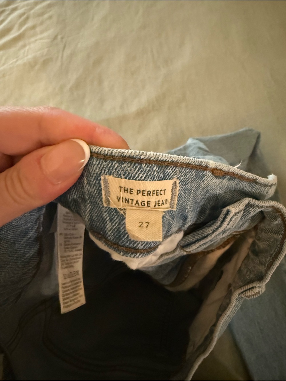 Madewell Light Blue High-Rise Straight-Leg Jeans - Picture 3 of 3